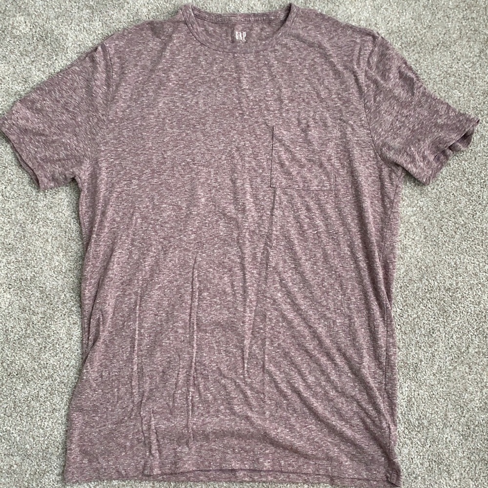 Gap Heathered Short Sleeve Pocket T-shirt